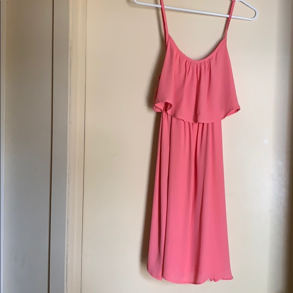 Pink ModCloth midi dress